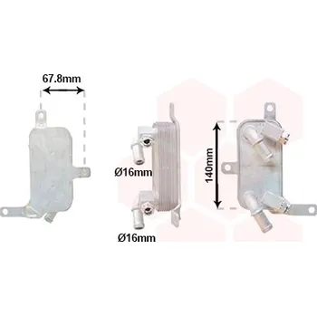 Chladič motoru Chladič oleje, automatická převodovka VAN WEZEL 37013734