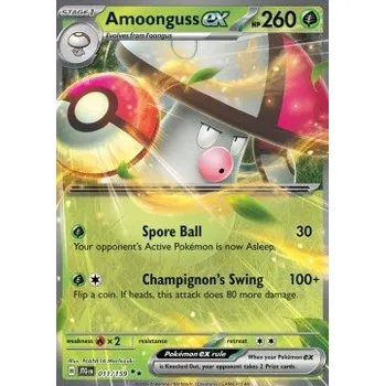 Karetní hra Pokémon JTG 011/159 Amoonguss ex - Journey Together Stav: Near Mint