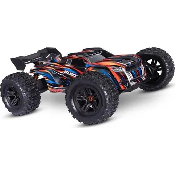 RC model auta Traxxas Sledge 1:8 RTR modrý s belted pneu