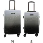SUMMIT 2421 Cestovní kufry – ombré v šedé barvě | TSA zámek | 360° kola | PC materiál Velikost: 2ks (M+S)