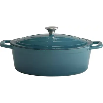 Hrnec APS 5 Stars Pekáč s poklicí, oválný, objem: 5,00 litrů, výška: 110 mm, tyrkysový