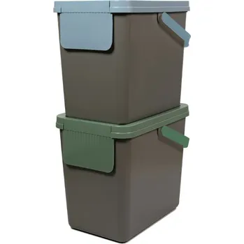 Odpadkový koš SNIPS koš odpad 25l (2ks) šedý+víko mix