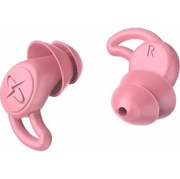 Špunt do uší Silikonové špunty proti hluku a vodě | špunty do uší, ochrana sluchu - 2 vrstvy růžové