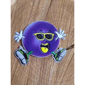 Textilní nažehlovací páska Nažehlovačka třpytivé ovoce borůvka