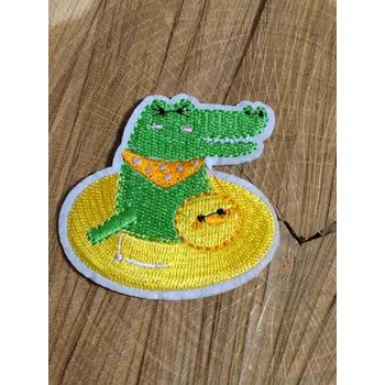 Textilní nažehlovací páska Nažehlovačka krokodýl v kruhu