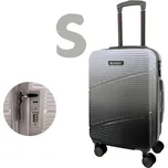 SUMMIT 2421 Cestovní kufry – ombré v šedé barvě | TSA zámek | 360° kola | PC materiál Velikost: Malý (S)