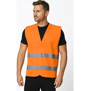 reflexní vesta Reflexní vesta s dvěma pruhy PORTWEST C474, Oranžová, vel. 4XL/5XL