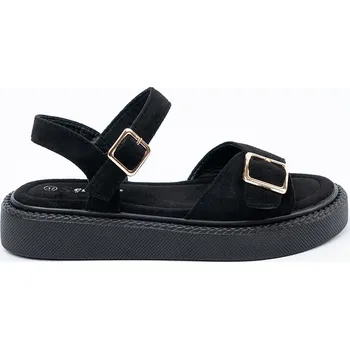 Dámské sandále Černé dámské sandály se sponou JH533P-B Velikost: 39