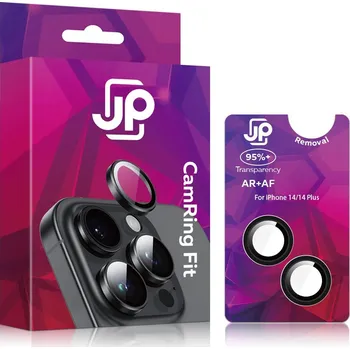 Pouzdro na mobilní telefon JP Camring Fit, sklíčko pro čočku fotoaparátu, iPhone 14 / 14 Plus, černé