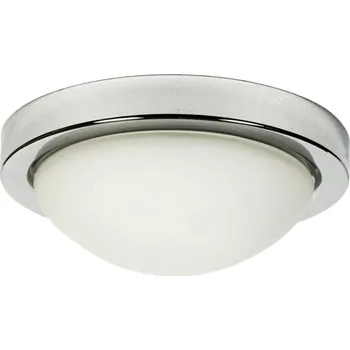 Stropní svítidlo Roda 28 cm kulaté skleněné chrom moderní do obýváku a kuchyně