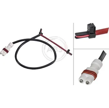 Brzdová destička Výstražný kontakt, opotřebení obložení A.B.S. 39576