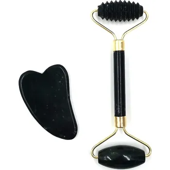 Masáž Jade váleček gua sha masáž obličeje lifting | masážní váleček, gua sha kámen - B-sada