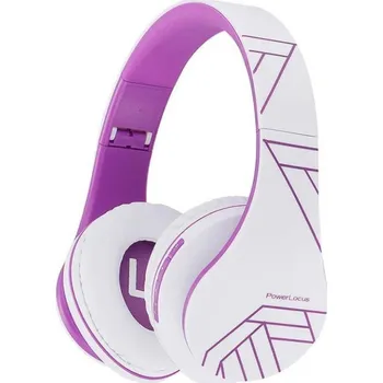 Sluchátka PowerLocus P2 White/Violet 5060726255097
