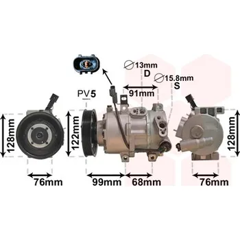 Kompresor klimatizace Kompresor, klimatizace VAN WEZEL 8200K296