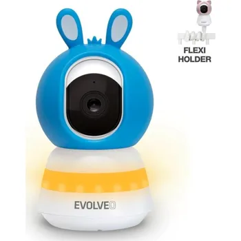 EVOLVEO Baby Monitor LUX, Chytrá 360° videochůvička s nočním viděním, detekcí pláče a pohybu, modrá CAM-LUX-B