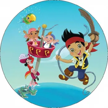 Jedlá dekorace na dort Jedlý papír Jake a piráti 19,5 cm - Pictu Hap