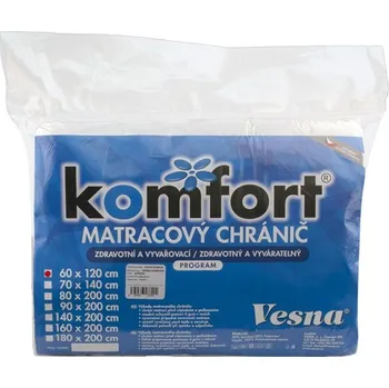 Chránič matrace Matracový chránič KOMFORT prošívaný 90x200 cm