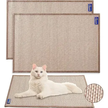 Škrabadlo pro kočky Mearrcgo [2 ks] - 50 x 30 cm tkané bambusové škrabadlo pro kočky, odolné proti