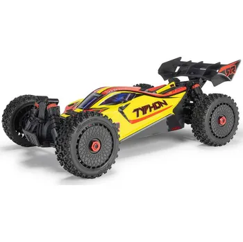 RC model auta Arrma Typhon Mega 665 1:8 4WD RTR žluté