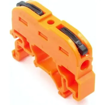 Připojovací spojka na DIN lištu, Oranžová
