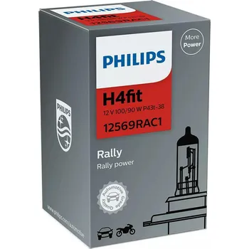 Autožárovka Philips H4 12V 100/90W P43T-38 Rally