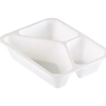 Jednorázové nádobí Miska bílá 3dílná 227 x 178 x 50 mm (216 ks) 100030322