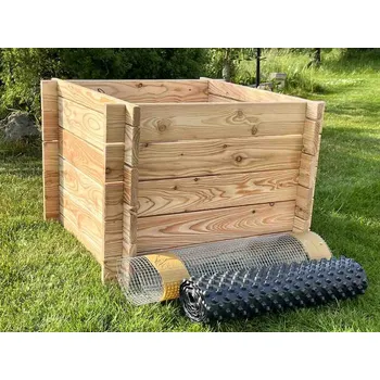 Zahradní dekorace ZahradniDekorace Vyvýšené záhony - modřínové dřevo, NATUR II 70x70, výška 50 cm