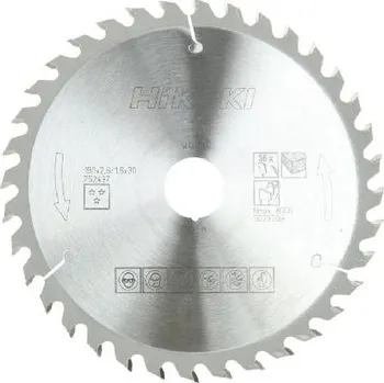 Pilový kotouč HiKOKI - Pilový kotouč na dřevo 190x30 mm, 36 zubů 752437