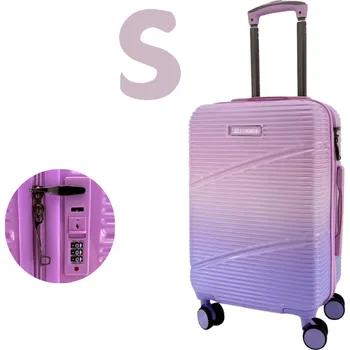 SUMMIT 2421 Cestovní kufry – ombré ve fialové barvě | TSA zámek | 360° kola | PC materiál Velikost: Malý (S)