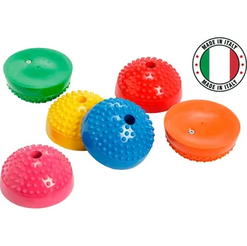 Balanční podložka Gymnic balanční čočky Multiactiv stone, set 6 ks, mix barev