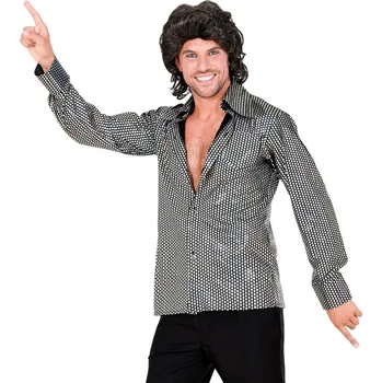 Karnevalový kostým Pánská disco košile 70s - L/XL