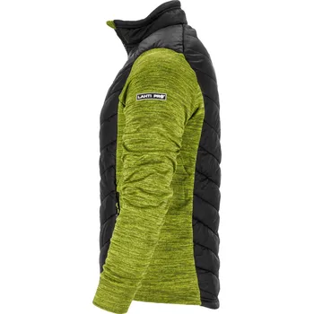 Pánské oblečení LAHTI PRO LAHTIPRO ZELENO-ČERNÁ ZATEPLENÁ MIKINA Velikost: XL