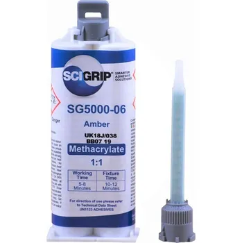 Průmyslové lepidlo SCIGRIP SG 5000-06 A 1:1 50ml + 1x špička 3700194