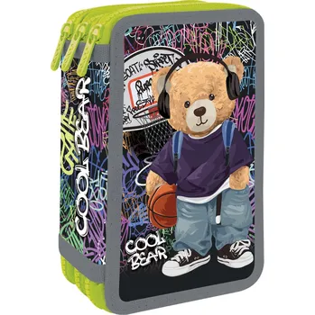 Penál Penál plný - 3 patrový, 43 kusů JUNIOR S8 - Cool Bear