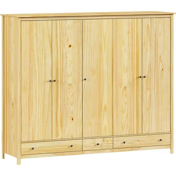 Šatní skříň IdeaNabytek Skříň 5dveřová TORINO kovové úchytky