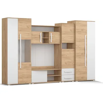 Obývací stěna Idzczak Obývací stěna Laura LED osvětlení: modré LED osvětlení