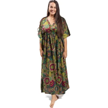 Dámské šaty Kaftan AMARA zelený I.