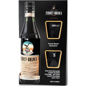 Likér Fernet Branca + 2 sklenice 35 % 0,7 l