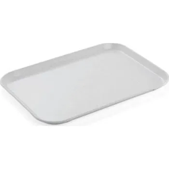 Podnos 45,5 x 35,5 cm polypropylen světle šedý 100027426
