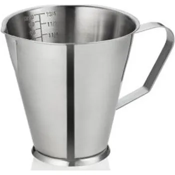 Odměrka nerez na noze 1 l chromnikl 100014746