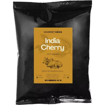 Káva Gourmet Káva Indie Cherry, zrnková, 250 g - objednávky do 15:00 doručíme zítra