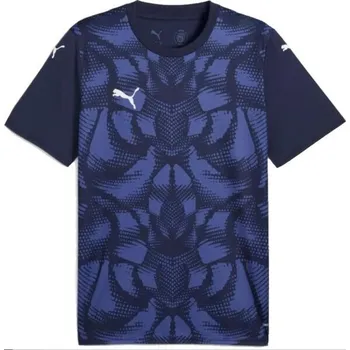 Pánský fotbalový dres Puma TEAMULTIMATE JERSEY M Tmavě modrá, Modrá, Bílá