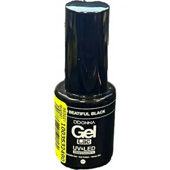 Lak na nehty Hybridní lak na nehty, černá barva, 10 ml