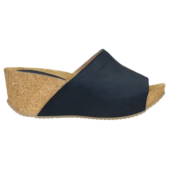 Dámské žabky Tmavě Modré Žabky Na Korkovém Klínku Wojas 7402126 36