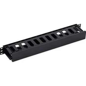 Rozvaděč 19' vyvazovací panel 1U plastový RAL9005