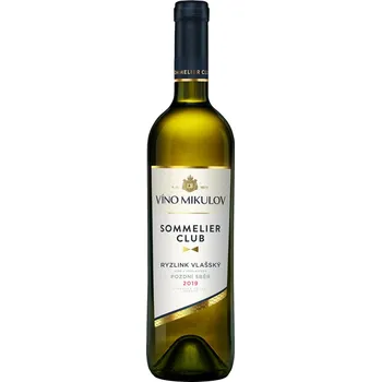 Víno Víno Mikulov Ryzlink vlašský Sommelier Club pozdní sběr 0,75l