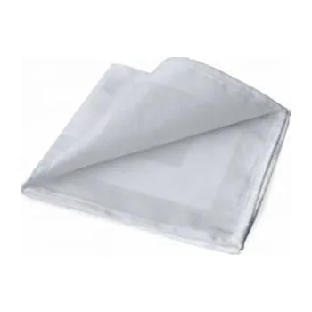 Papírový ubrousek Ubrousek 50 x 50 cm, bílý s kantou 100012240