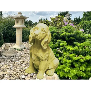 Zahradní dekorace ZahradniDekorace sochy zvířat - Kokršpaněl II, výška 36 cm, 10 kg