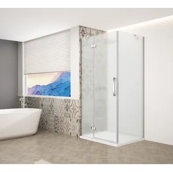 GELCO - TRINITY CHROM čtvercový kout 1000x1000 levý, matné sklo, GT5610-10ML-CH GT5610-10ML-CH