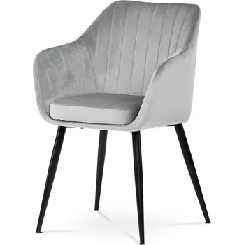 Jídelní židle Nábytek PEGAS s.r.o. Jídelní židle, šedá, sametová látka, PIKA SIL4